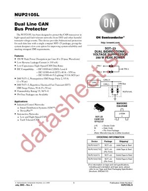 NUP2105LT1G datasheet  